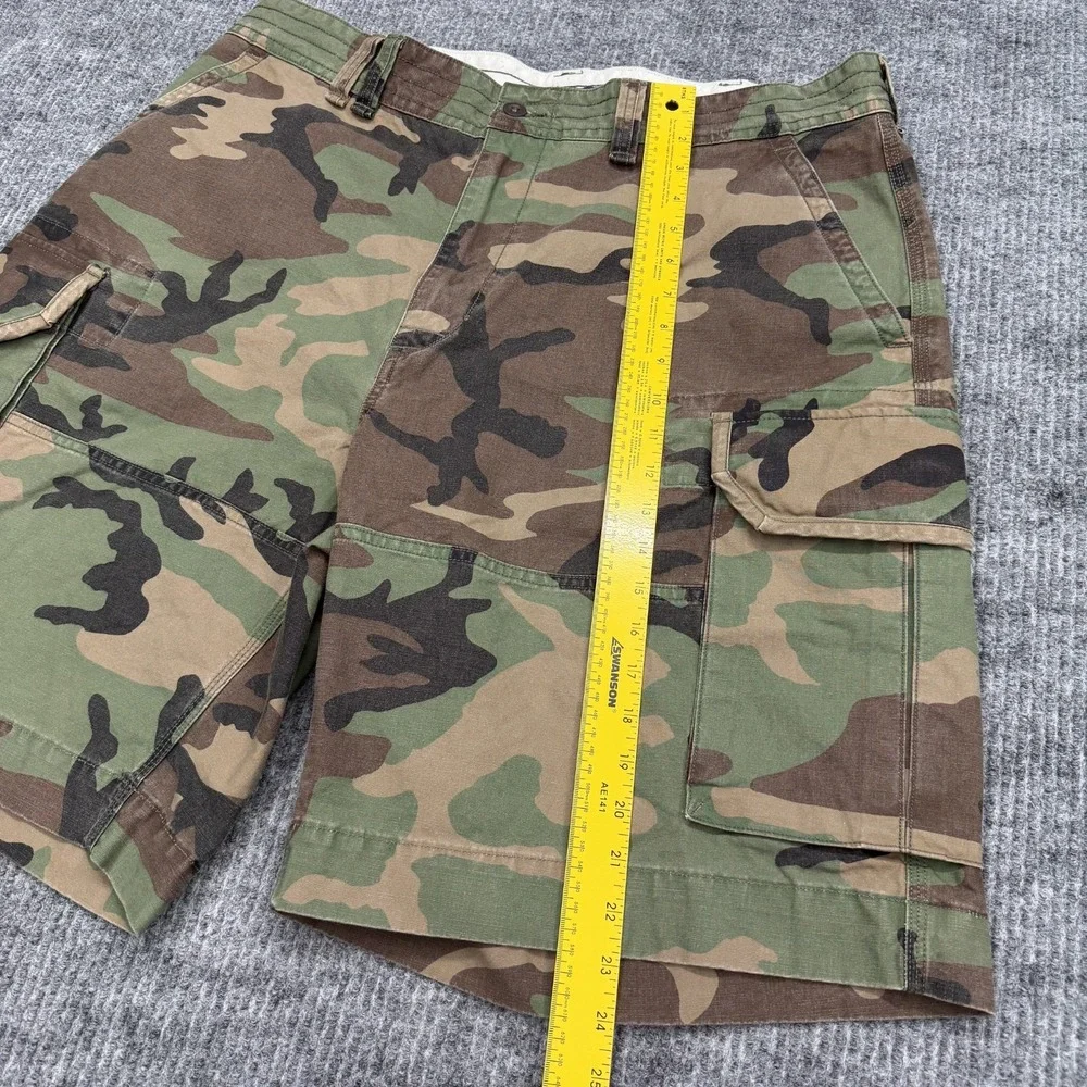 Polo Ralph Lauren Camo Cargo Shorts Mens Size 40x10 Baggy Military Camouflage